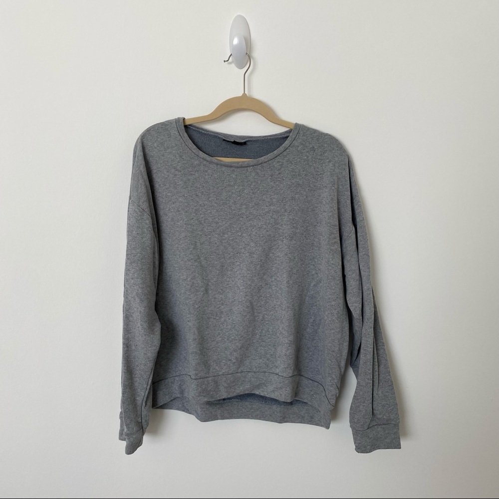 Topshop Gray Sweatshirt | Size 12 (fits like L)